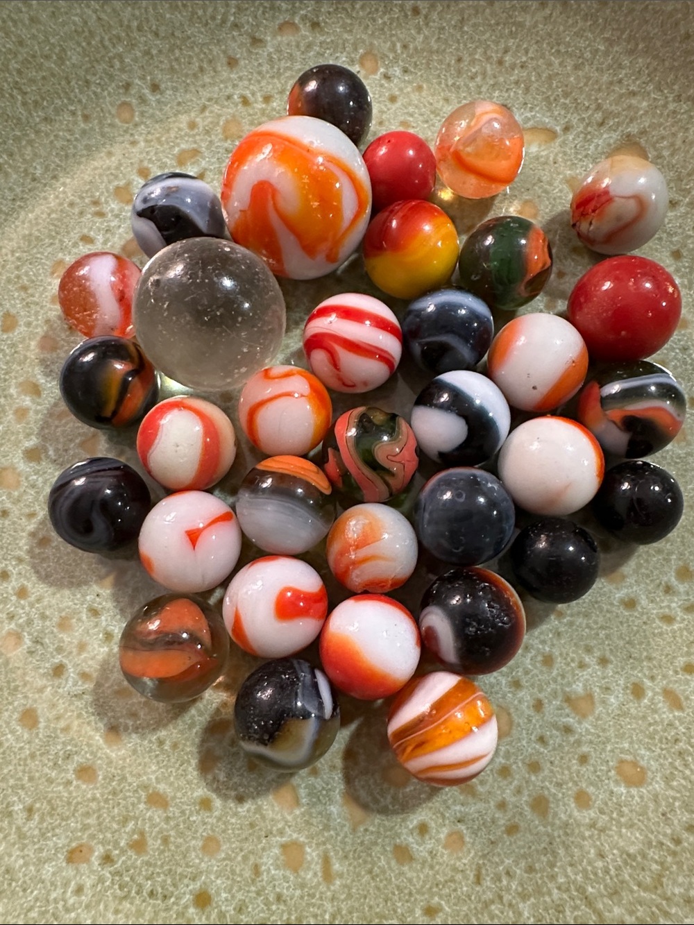 MCM Vintage marbles in Halloween colors
